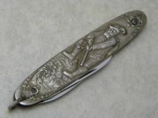 Armex Solingen Germany Hunting Scene Figural Knife