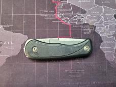 Meyerco Blackie Collins Strut'N'Cut Plain Edge Locking Assisted Pocketknife