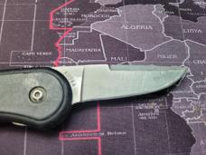 Meyerco Blackie Collins Strut'N'Cut Plain Edge Locking Assisted Pocketknife