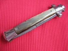 Vintage WANDY Stamped 1950's Picklock 9" Italian STILETTO Horn Switchblade Knife.