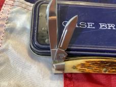 Case Brothers Medium 3” Congress (64052) w/ Brown Picked Bone Handles -NOS
