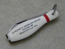 Colonial Prov USA Bowling Pin Advertising Knife