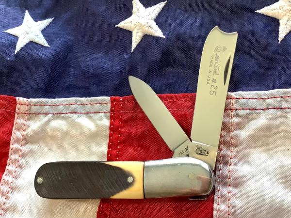 Old Queen Razor Barlow (Queen Steel #25) Knife w/ Derlin Handles -NOS Old Queen Razor Barlow (Queen Steel #25) Knife w/ Derlin Handles -NOS