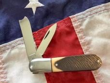Old Queen Razor Barlow (Queen Steel #25) Knife w/ Derlin Handles -NOS