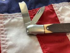 Old Queen Razor Barlow (Queen Steel #25) Knife w/ Derlin Handles -NOS