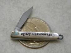Salm Pearl "Wisconsin Dells" Mini Key Chain Advertising Knife c. 1926-1935