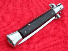 Rare 8" Vintage Italian Stiletto Blackhorn handles *Rosa Uliana Primo* in diamond stamp