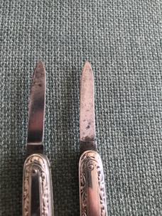 2 7/8 nickel silver schrade double 