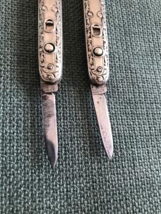 2 7/8 nickel silver schrade double 