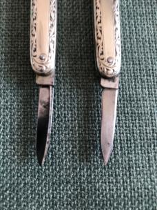 2 7/8 nickel silver schrade double 