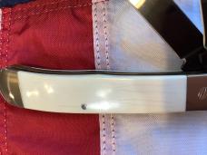 Bear & Son Custom 2 Blade Trapper w/ Ivory Handles & Titanium Blades -NOS