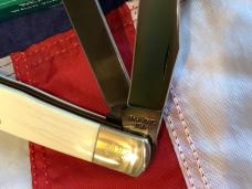 Bear & Son Custom 2 Blade Trapper w/ Ivory Handles & Titanium Blades -NOS