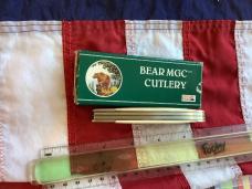 Bear & Son Custom 2 Blade Trapper w/ Ivory Handles & Titanium Blades -NOS