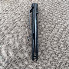 Buck Nobleman 327 Carbon Fiber Print Handle Drop Point Pocket Clip (151)