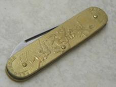 Stainless Steel Solid Brass 6193 "Knight" Folding Knife 