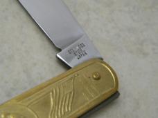 Stainless Steel Solid Brass 6195 "Washington" Folding Knife 