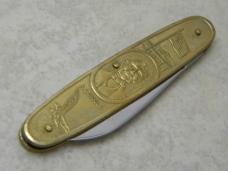Stainless Steel Solid Brass 6194 "Lincoln" Folding Knife 