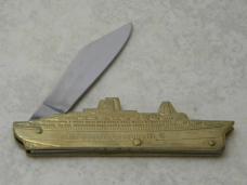 Stainless Steel Solid Brass 6197 "Queen Elizabeth II" Folding Knife 