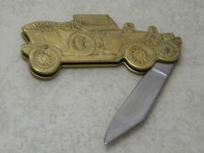 Stainless Steel Solid Brass 6198 "Rolls Royce Silver Ghost" Folding Knife 