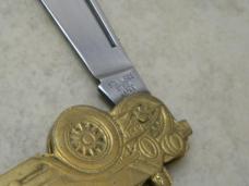 Stainless Steel Solid Brass 6198 "Rolls Royce Silver Ghost" Folding Knife 