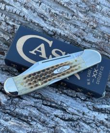 CASE XX ** SFO 2001 DATED SHIELD ANTIQUE POCKET WORN GREEN LARGE COPPERLOCK