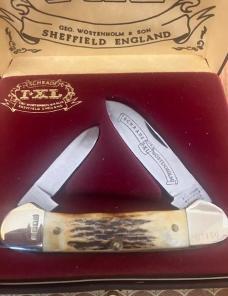 I*X.L. SHEFFIELD SCHRADE CANOE STAG