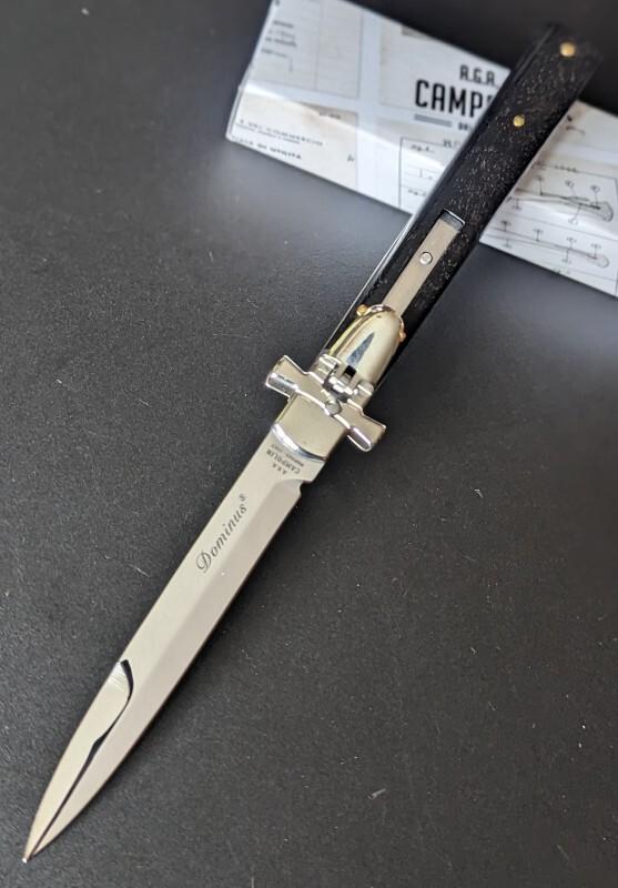 NIB AGA CAMPOLIN EBONY WOOD DOMINUS 23CM-9" BAYONET AUTO