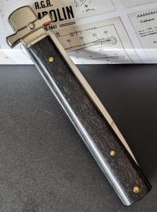 NIB AGA CAMPOLIN EBONY WOOD DOMINUS 23CM-9" BAYONET AUTO