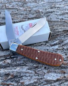 SCHATT & MORGAN ** LIGHT BROWN JIGGED BONE SWAY BACK TRAPPER