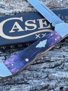 CASE XX ** 2023 PURPLE JIGGED BONE WHARNCLIFFE LARGE COPPERLOCK