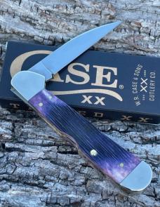 CASE XX ** 2023 PURPLE JIGGED BONE WHARNCLIFFE LARGE COPPERLOCK