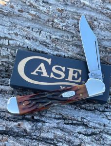 CASE XX ** SFO 1997 AMBER BONE WORM GROOVED LARGE COPPERLOCK