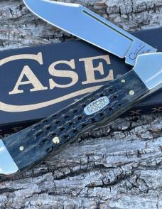 CASE XX ** 1998 BLACK JIGGED BONE LARGE COPPERLOCK