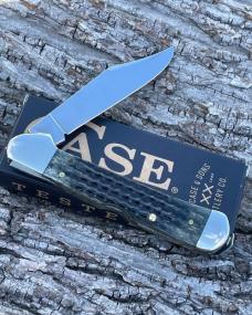 CASE XX ** 1998 BLACK JIGGED BONE LARGE COPPERLOCK