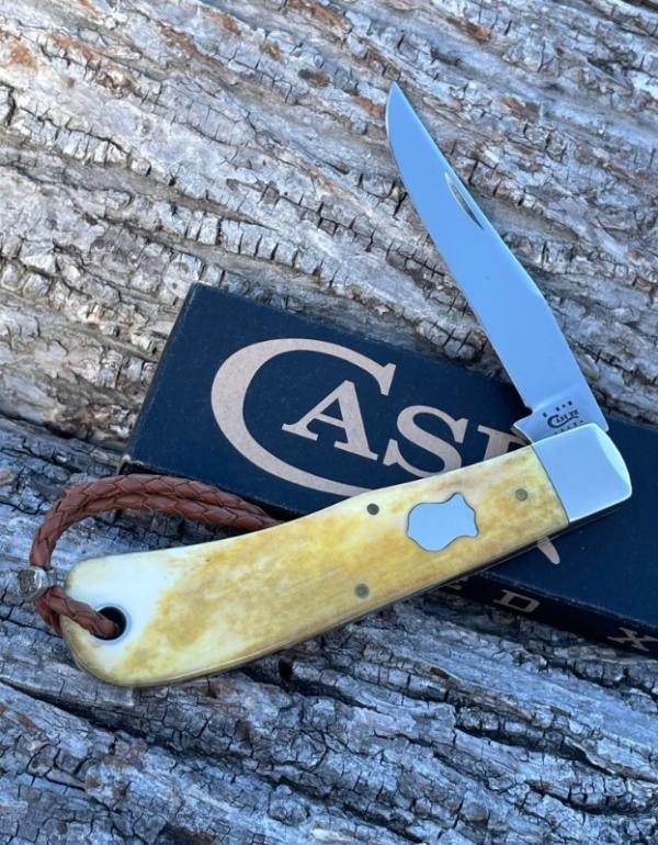 CASE XX ** BOSE 2011 SMOOTH ANTIQUE BONE BACK POCKET W/LANYARD