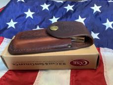 Mid 1980s Case xx Folding Hunter w/ Wood Handles in box & Sheath -NOS