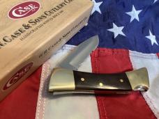 Mid 1980s Case xx Folding Hunter w/ Wood Handles in box & Sheath -NOS