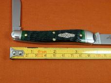 Great Eastern Cutlery GEC Tractor Green Jigged Bone John Chapman Farmer Knife NIT USA Made 383225