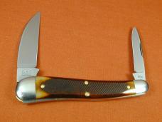 Great Eastern Cutlery GEC Burnt Orange Sawcut Bone Campfire Whittler Knife NIT USA Made 380225