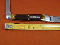 Great Eastern Cutlery GEC Burnt Orange Sawcut Bone Campfire Whittler Knife NIT USA Made 380225