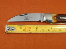 Great Eastern Cutlery GEC Burnt Orange Sawcut Bone Campfire Whittler Knife NIT USA Made 380225