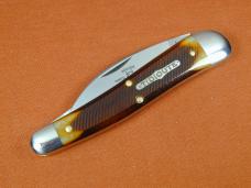 Great Eastern Cutlery GEC Burnt Orange Sawcut Bone Campfire Whittler Knife NIT USA Made 380225