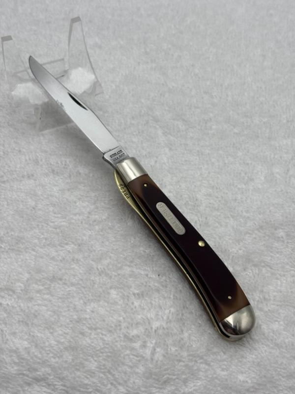 Vintage Schrade 194OT Old Timer 1 Blade Gunstock Trapper Liner Lock - Rare (#10) Vintage Schrade 194OT Old Timer 1 Blade Gunstock Trapper Liner Lock - Rare (#10)