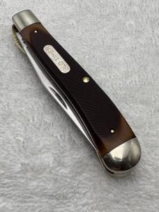 Vintage Schrade 194OT Old Timer 1 Blade Gunstock Trapper Liner Lock - Rare (#10)