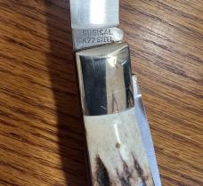 PARKER IMAI K77 "THE TRAPPER" STAG HANDLE POCKET KNIFE 