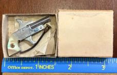 Vintage Mini Little Atom 2mm Pinfire Gun Dealer Kit, 6 Pistols, Mother Of Pearl Scales, Japan