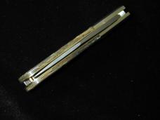 Schatt & Morgan Smooth Abalone Barlow Knife By Cooper Cutlery Rare C69A Clip Blade Made In USA 