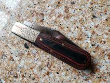 Great Eastern Cutlery 861121 Barlow Red & Black Linen Micarta, 440C Stainless Steel Blade New, Mint!