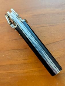 AGA CAMPOLIN 15CM-6 INCH MINI DOMINUS LEVERLOCK IN DARK BRAZILIAN HORN 