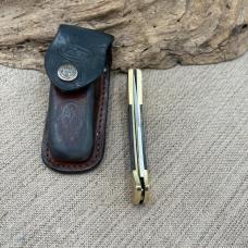 Case XX 58L SS USA 9 Dot Mako Knife - with Leather Sheath Lock back Hunter(1111)